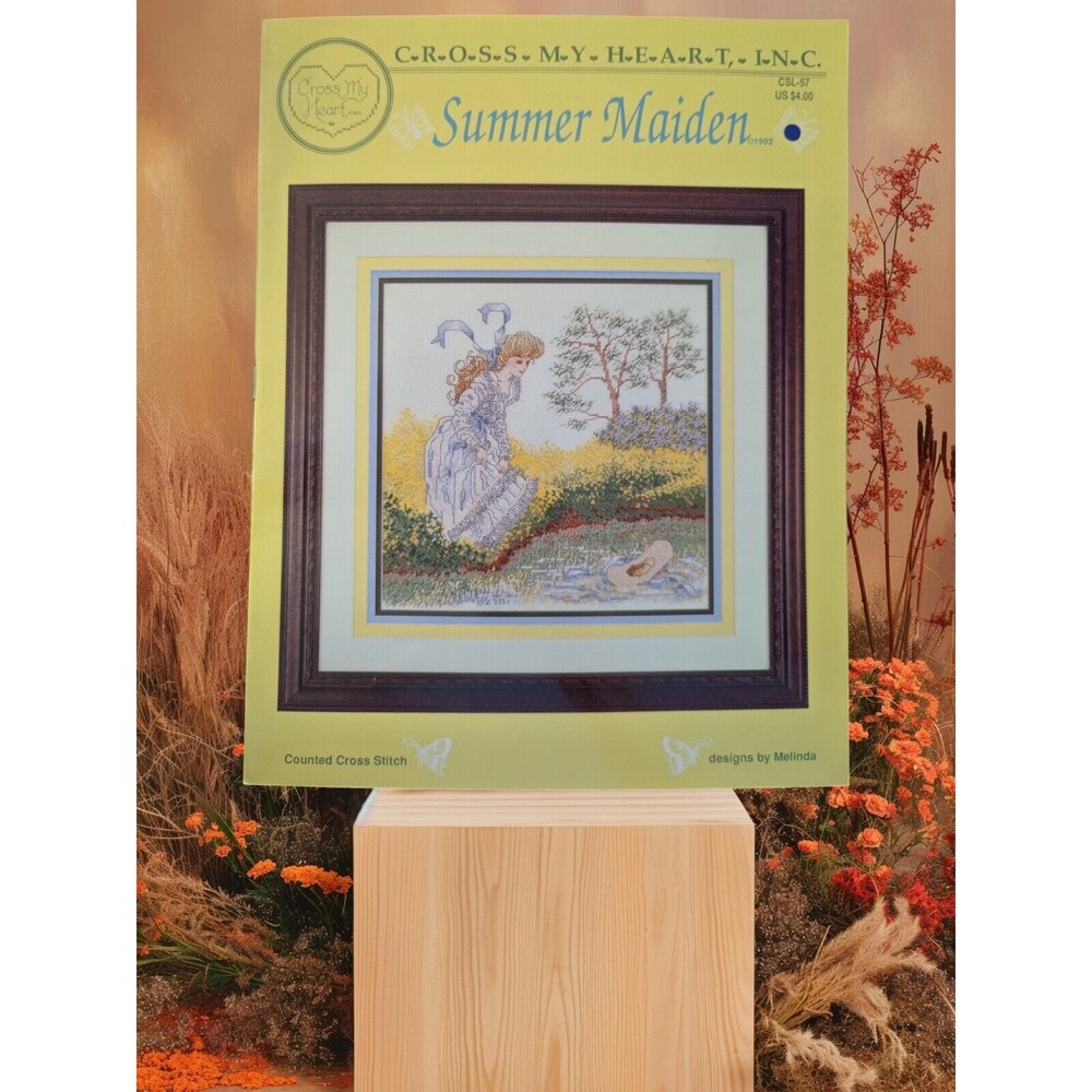 Cross My Heart Summer Maiden Stitch Pattern Leaflet CSL-57 Designs by Melinda